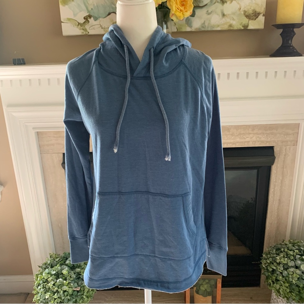 U.S. Apparel Blue Hooded Sweatshirt (Size Small)
